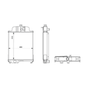 RADIADOR JOHN DEERE 300B-301A-302-302A-380-380A-401-401B-401C-480B-1520 REF. 111041006A