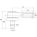 ROTULA DIRECCION HEMBRA ADAPTABLE A JOHN DEERE SERIES 6000