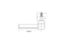 ROTULA DIRECCIÓN L=367 mm Adaptable John Deere Serie 20/30/40/50 (AT27134)