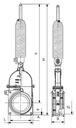 TAJADERA 2 BRIDAS SIMPLE EFECTO CON MUELLE 6" Ø 143 mm PERLA RIV 19
