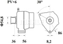 Alternador MAHLE MG186