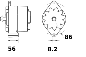 Alternador MAHLE MG313