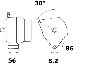 Alternador MAHLE MG354
