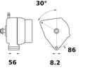 Alternador MAHLE MG354