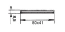 CATADIOPTRICO AMBAR ADHESIVO 80x41mm