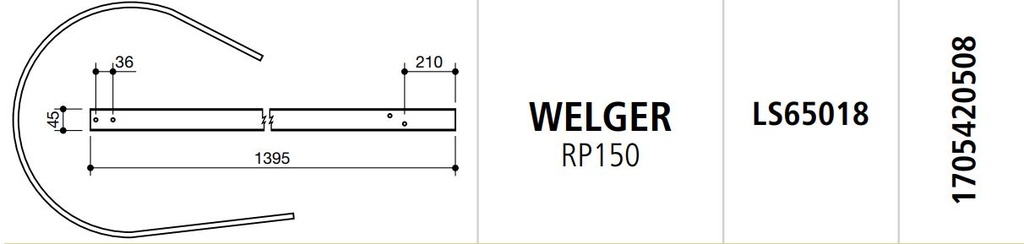 COSTILLA ROTOEMPACADORA WELGER RP150