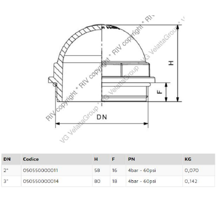 CRISTAL VISOR 2" REDONDO