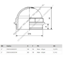 CRISTAL VISOR 2" REDONDO