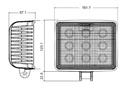 FARO LED 12V/24V SOPORTE TORNILLO 5600º K