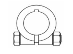ADAPTADOR / ALARGADOR TOMA DE FUERZA Ø 30mm para chaveta de 8mm (HEMBRA) A 1-3/8" Z.6 (MACHO)