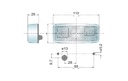 LUZ GALIBO DELANTERA CON CATADIÓPTRICO 12/24V