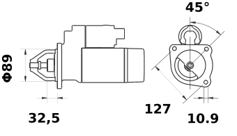 MOTOR DE ARRANQUE MAHLE MS295