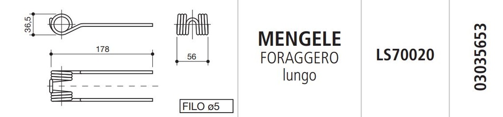 MUELLE AUTOCARGADOR MENGELE LS70020