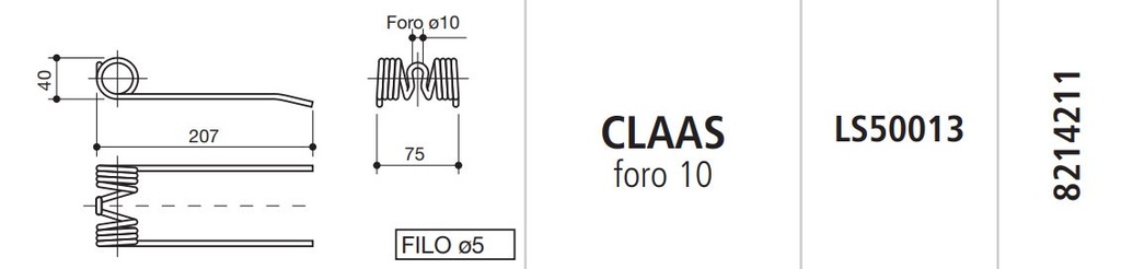 MUELLE EMPACADORA CLAAS (Foro 10) LS50013