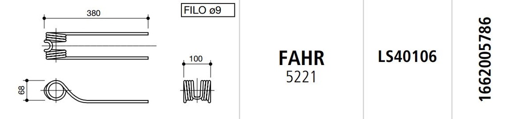 MUELLE RASTRILLO FAHR 5221 LS40106