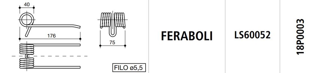 MUELLE ROTOEMPACADORA FERABOLI LS60052 5251800061