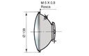 OPTICA DERECHA CON LUZ DE POSICION 12V 45/40W PARA AGRIA RINDER 662.00