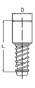 PULSADOR NUDO TRANSMISION 14x52 mm Ref. 9314