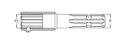 ADAPTADOR / ALARGADOR TOMA DE FUERZA 1-3/8" Z.6 (HEMBRA) A 1-3/8" Z.21 (MACHO)