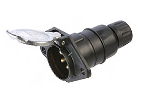 [RIN3023.00] BASE 7 PINES 24V PLASTICO-NEGRO