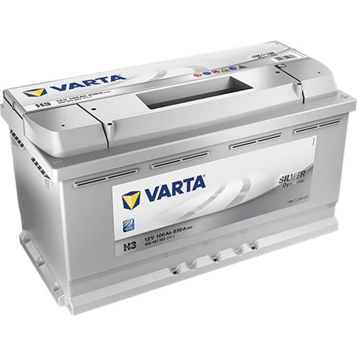 [VRTH3] BATERÍA VARTA SILVER DYNAMIC 100Ah 830 353x175x190