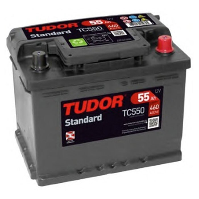 [TUDTC550] Batería Tudor Standard 55Ah 460EN 242x175x190