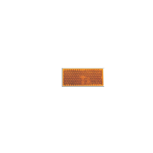 [RIN747A.00] CATADIOPTRICO AMBAR RECTANGULAR AUTOADHESIVO 100X45 MM