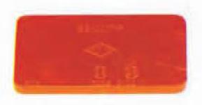 [RIN705R.00] CATADIOPTRICO RECTANGULAR ROJO AUTOADHESIVO 80x40 mm