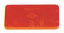 CATADIOPTRICO RECTANGULAR ROJO AUTOADHESIVO 80x40 mm