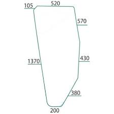 [GDC2803825] CRISTAL PUERTA IZQUIERDA CURVADO (NO TINTADO) Adaptable a FIAT Serie 88/90/94 (5124414)