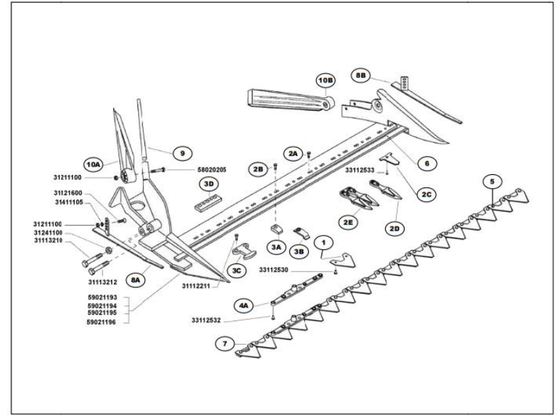 [RIMBCS0021195] CUERPO DEDOS 19 SECCIONES 21195 (REF. ORIGINAL 59021195)