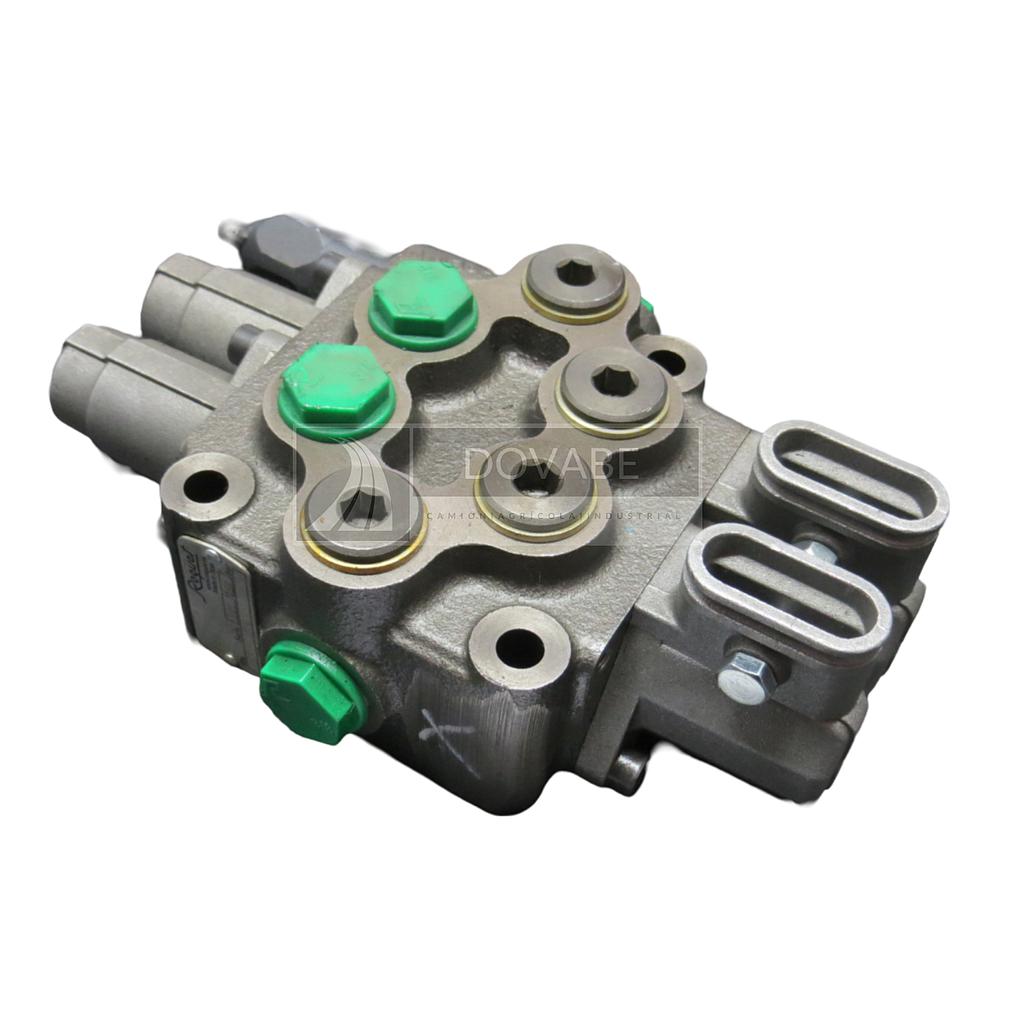Distribuidor Monobloque 2 Palancas 3/8 G Paso libre Roquet 102N1PA12VV