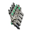 Distribuidor Monobloque 4 Palancas 3/8 G Paso libre Roquet 102N1PA12SSSD