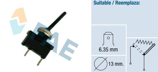 [FAE65740] Interruptor ON-OFF 10A universal FAE 65740