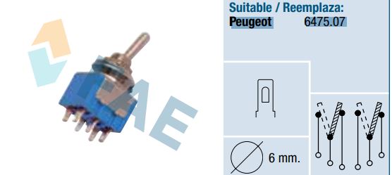 [FAE65800] Interruptor conmutador universal FAE 65800