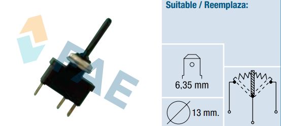 [FAE65700] Interruptor pulsador doble 10A universal FAE 65700