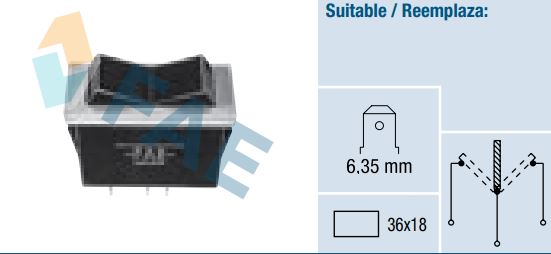 [FAE62160] Interruptor universal sin símbolo FAE 62160