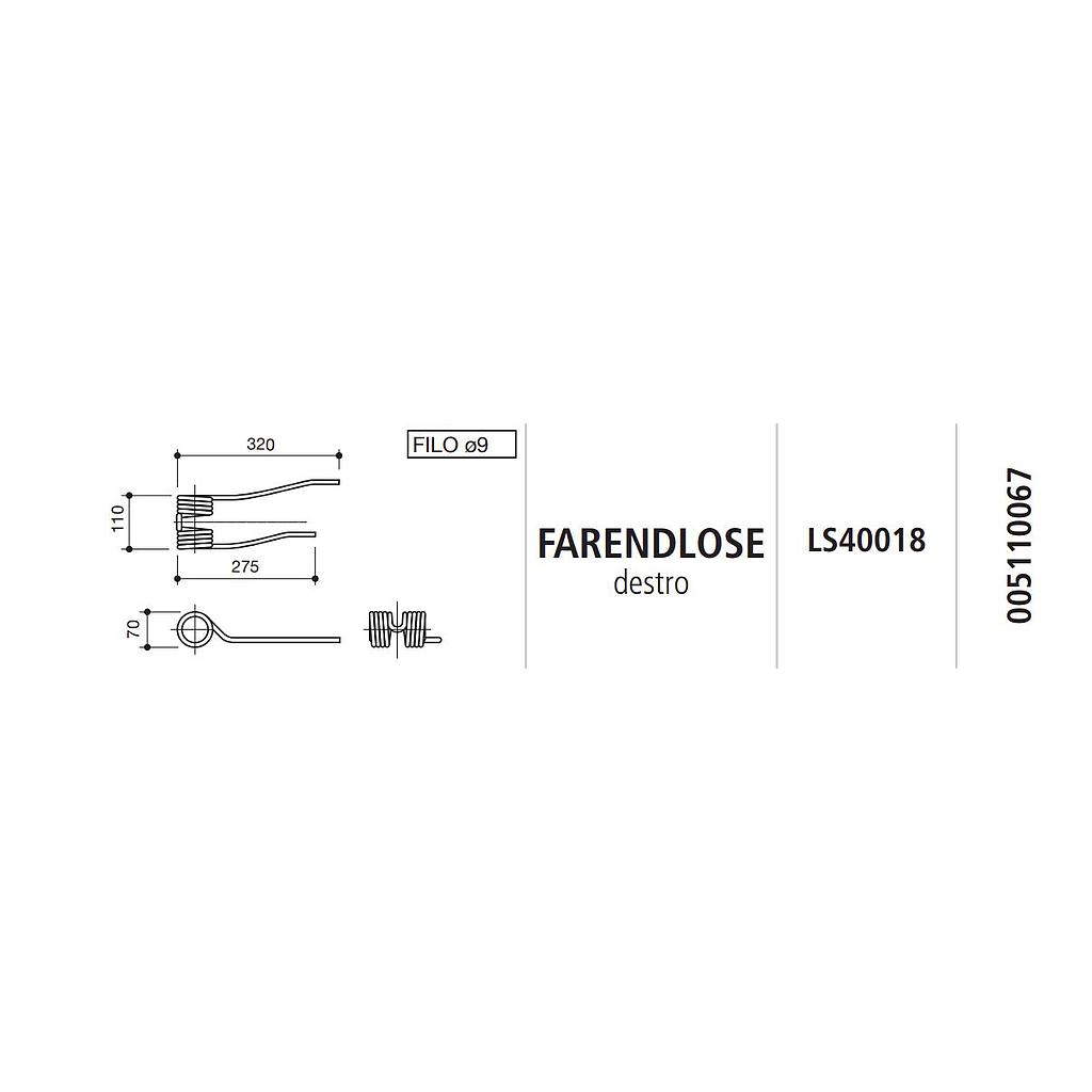 MUELLE RASTRILLO FARENDLOSE DERECHO LS40018