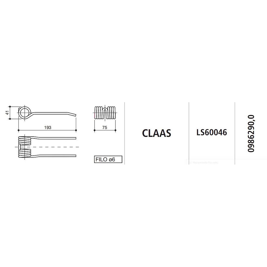 [SPILS60046] MUELLE ROTOEMPACADORA CLAAS LS60046