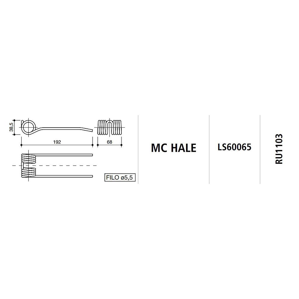 [SPILS60065] MUELLE ROTOEMPACADORA Mc HALE LS60065