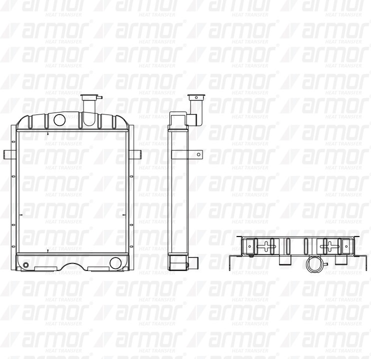 [ARM111.022.006A] RADIADOR Adaptable a tractores EBRO 155,155E,160E
