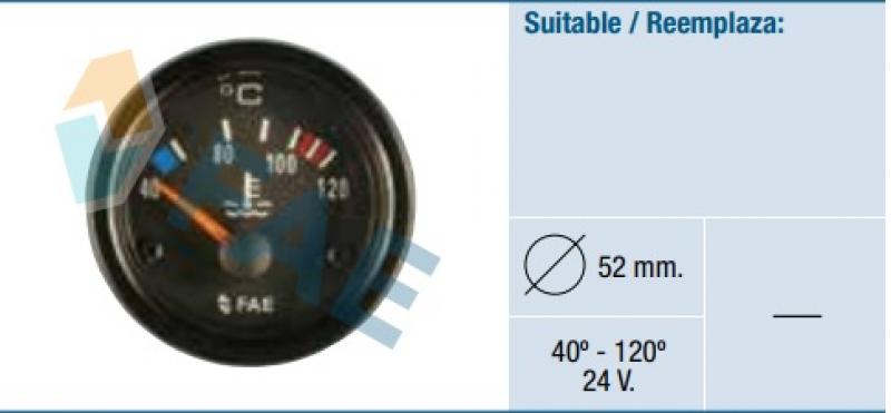 [FAE99580] Reloj temperatura agua 24V FAE 99580