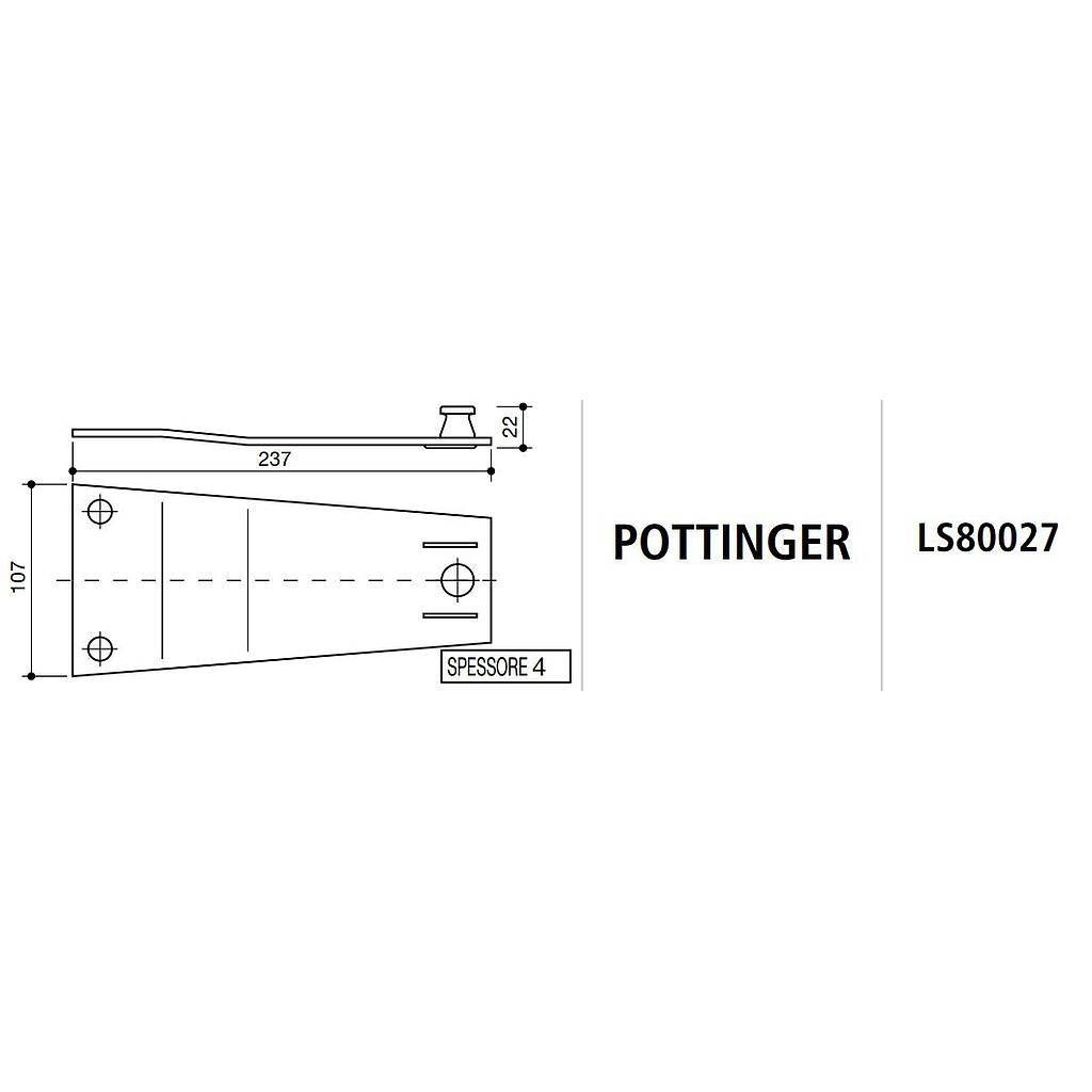 [SPILS80027] SOPORTE CUCHILLAS SEGADORA ROTATIVA POTTINGER LS80027