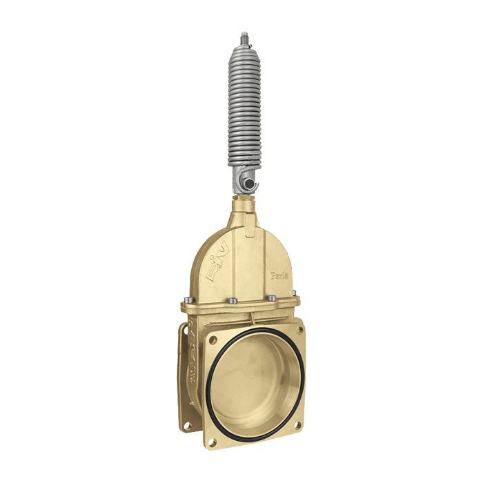 TAJADERA 2 BRIDAS SIMPLE EFECTO CON MUELLE 5" Ø 120 mm PERLA RIV 19