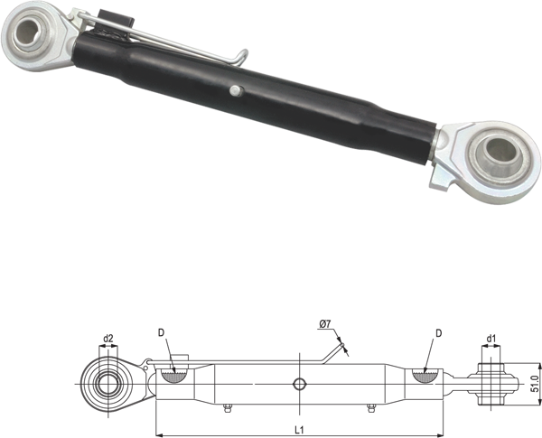 TERCER PUNTO REFORZADO CAT. 3-3 660-950 mm