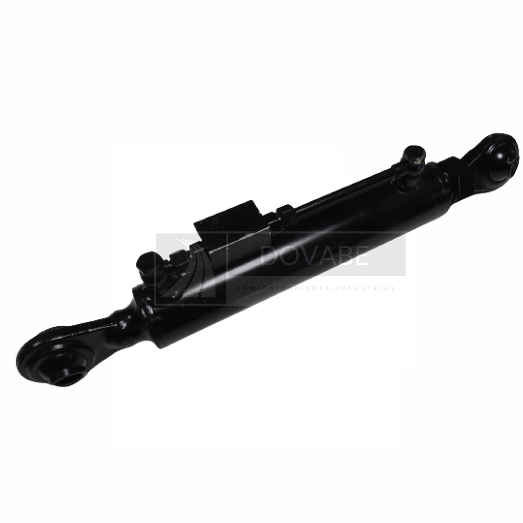 Tercer punto hidráulico CAT-2 40-60/70-250mm de carrera con válvula y rótula ajustable.