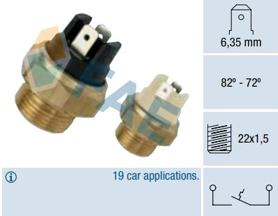 [FAE37380] Termocontacto ventilador FAE 37380 - 37080