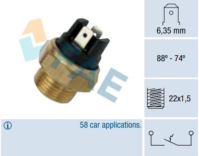 [FAE37420] Termocontacto ventilador FAE 37420